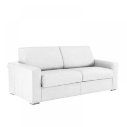 Canapé convertible EXPRESS 140cm DREAMER polyuréthane blanc,. matelas 16 cm