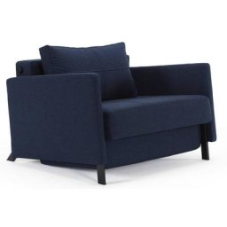 INNOVATION LIVING Fauteuil design avec accoudoirs SOFABED CUBED 02 ARMS Mixed Dance Blue convertible lit 200*90cm