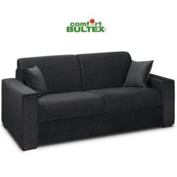 Canapé convertible express VOLOUTO matelas 140cm comfort BULTEX® 16cm sommier lattes