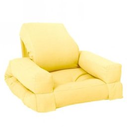 Fauteuil futon standard convertible MINI HIPPO couleur jaune