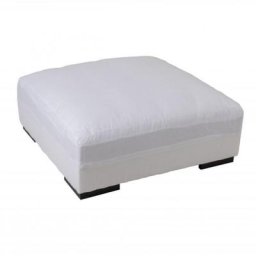 Pouf carré tendance MEBUS Blanc