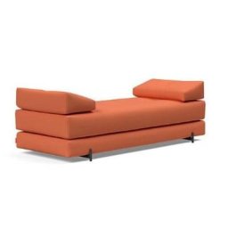 Méridienne design SIGMUND INDU Argus, Rust convertible lit 160*200 cm pieds Acier noir