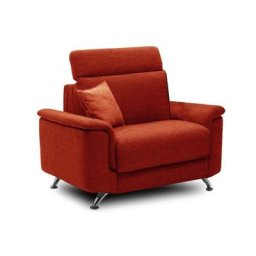 Fauteuil EMPIRE tweed orange convertible ouverture EXPRESS 70*195*12cm