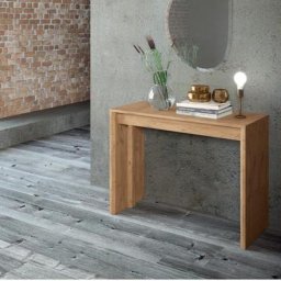 Ozzio MAXIMA Console extensible n Eco-bois Ancien