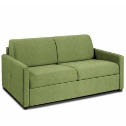 Canapé CanapExpress AZUR matelas mémory 22 cm sommier métal 140 cm