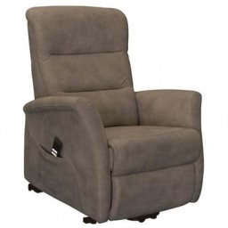 Fauteuil relax releveur électrique MIOS bi-moteur tissu Brun Taupé