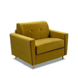 Fauteuil MEZZANO convertible EXPRESS matelas 16 cm sommier lattes 70 cm