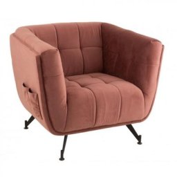 Fauteuil Lounge MARIANAH Rose Antique