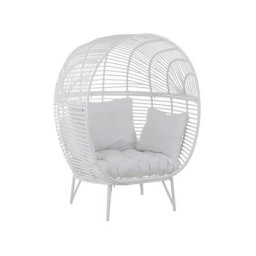 Fauteuil Ovale NAOMI / Blanc