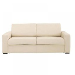 Canapé convertible EXPRESS 120cm DREAMER polyuréthane beige,. matelas 16 cm
