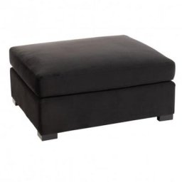 Pouf carré tendance MEBUS Noir