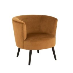 Fauteuil DULZURA textile/bois antique Or