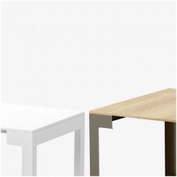 Console ULISSE acier composition 2 coloris blanc bronze