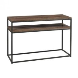 Console BAPITA en bois marron / métal noir