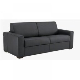 Canapé convertible EXPRESS 120cm DREAMER polyuréthane gris,. matelas 16 cm