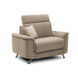 Fauteuil EMPIRE tweed beige convertible ouverture EXPRESS 70*195*12cm