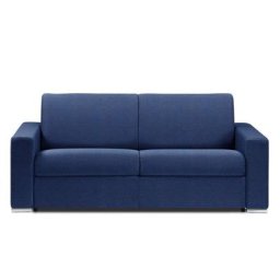 Canapé lit 2-3 places DREAMER convertible EXPRESS 120cm neo bleu cobalt matelas 16 cm
