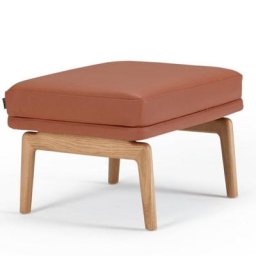 Pouf design scandinave EGSMARK piétement en chêne