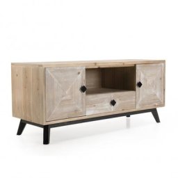 Meuble TV scandinave MANDY 2 Portes1 Tiroirs 1 niche