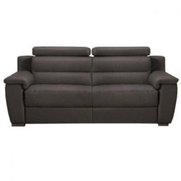 RELAXO canapé 2 places relax électrique avec système zéro wall polyuréthane taupe