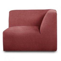 Module avec accoudoirs droit pour Canape MOVE tissu Rouge Framboise