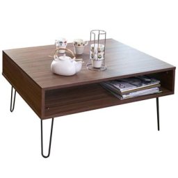 Table basse design scandinave LACKBERG noyer