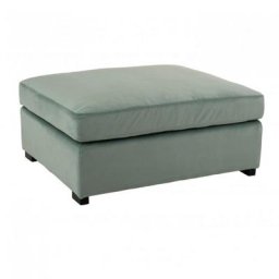 Pouf carré tendance MEBUS Vert Menthe
