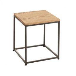 Table gigogne small BOZA bois naturel / métal