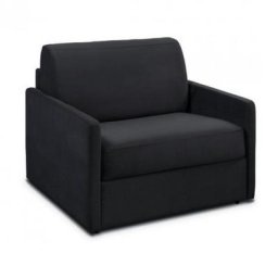 Fauteuil SUN convertible express 70*16 cm matelas épaisseur 16cm Microfibre gris graphite