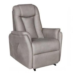 Fauteuil relax releveur NERSAC bi-moteur Microfibre Mastic