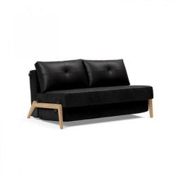 INNOVATION LIVING Canapé design CUBED WOOD 02 convertible lit 200*140 cm coloris Faunal Black