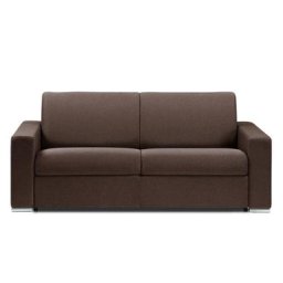 Canapé lit 2-3 places DREAMER convertible EXPRESS 120cm neo marron matelas 16 cm