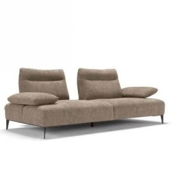 Canapé WILLIAM 3 places modulable dossier réglable bascule pieds métal MAX DIVANI