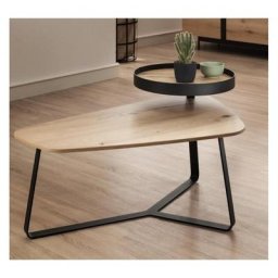 Table basse design STYLE coffee table Chêne/Anthracite
