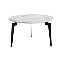 INNOVATION LIVING Table basse design scandinave LASER taille L plateau en marbre