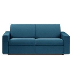 Canapé lit 2-3 places DREAMER convertible EXPRESS 120cm neo bleu turquoise matelas 16 cm