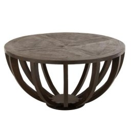 Table de salon étoile NIEF manguier brun foncé