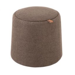 Pouf / Table d'appoint MILAM Bois Marron avec coffre de rangement