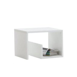 Table d'appoint design MARSEILLE coloris blanc