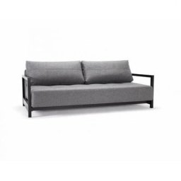 INNOVATION LIVING Canape design convertible BIFROST DELUXE lit 155*200 cm Tissu Twist Charcoal gris