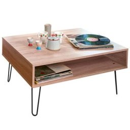 Table basse design scandinave LACKBERG chêne naturel