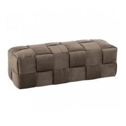 Pouf CORIE Réctangle 3 personnes / Gris Foncé