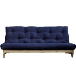 Banquette convertible FRESH pin coloris marine couchage 140*200 cm.