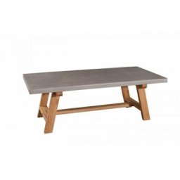 Table basse béton NINO en chêne style industriel