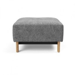 INNOVATION LIVING Pouf design PYXIS EXCESS Twist Charcoal 65*65 cm