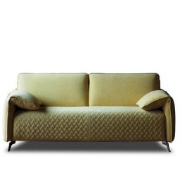Canapé Fixe EPSILON 3 places maxi assise tissu Maracaibo piqué