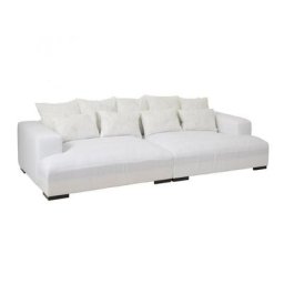 Canapé design modulable LITA 9 coussins Xxl Blanc