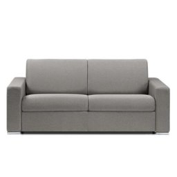 Canapé lit 2-3 places DREAMER convertible EXPRESS 120cm neo gris silver matelas 16 cm