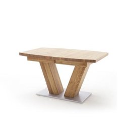 Table extensible MONKA 140/220 x 90 cm chêne sauvage huilé massif