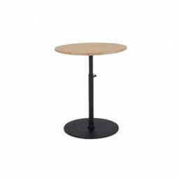 INNOVATION LIVING KIFFA table extensible design diamètre 45 cm plateau chêne naturel